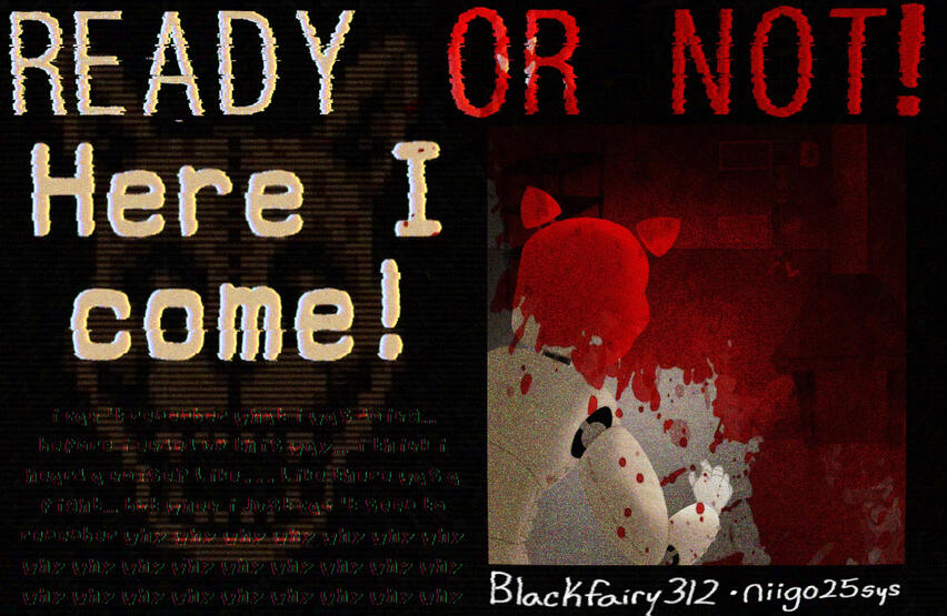 text is hard to read it says, "I can't remember what I was doing... before I ended up this way... I think I heard a noise? Like... Like there was a fight... but I can't seem to remember why why why why why why why why why why why why why why why why"